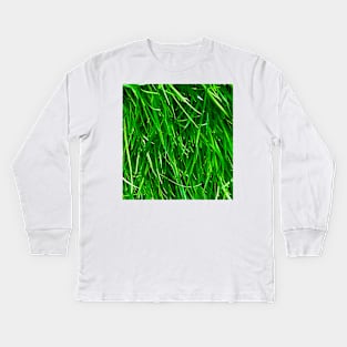 Grass print Kids Long Sleeve T-Shirt